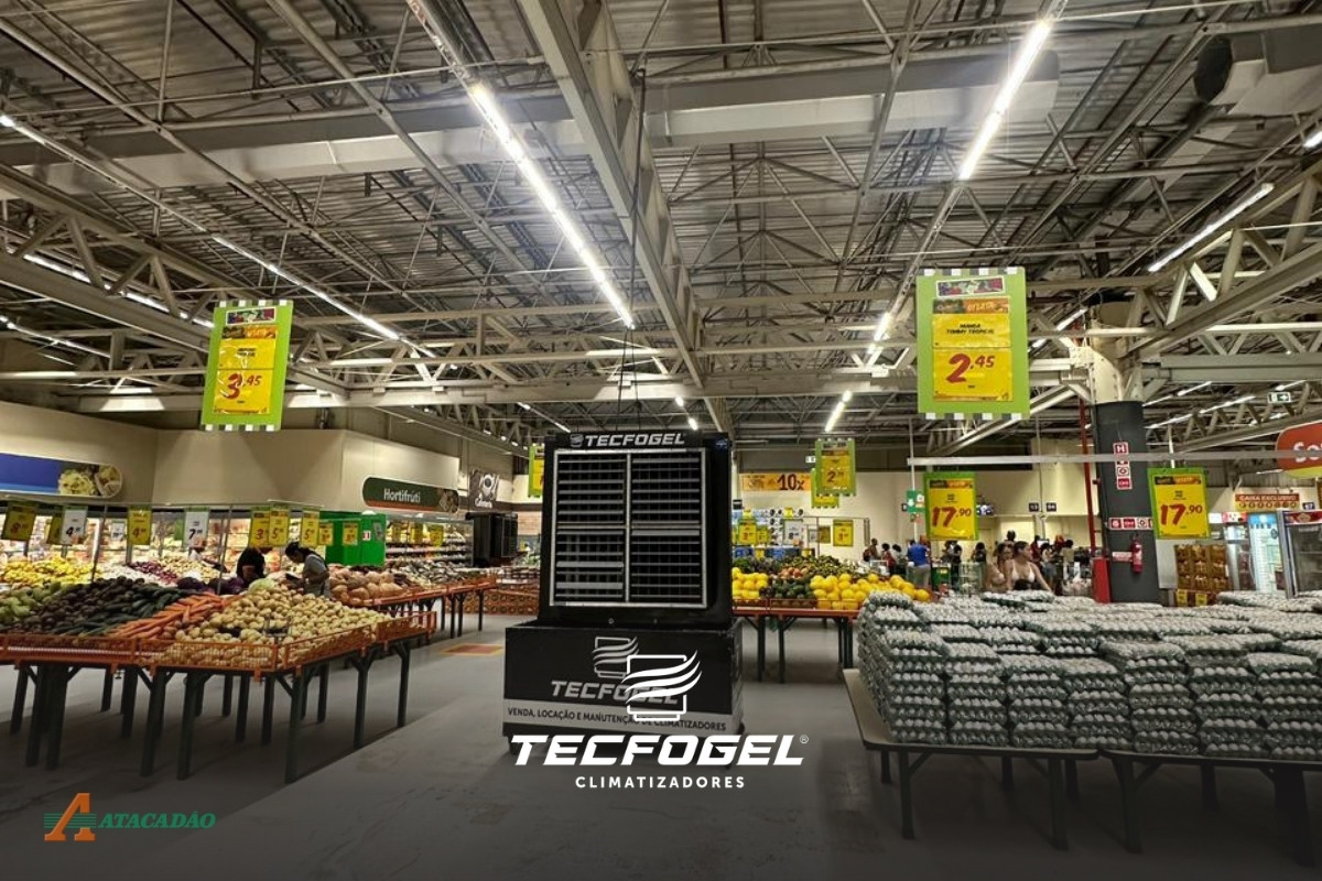 Capa do Post Case - Supermercados - Tecfogel - Climatizadores - Climatização de Ar